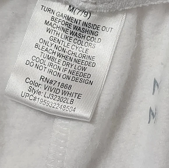 Disney Mickey Mouse Happiness Star Fleece Sweatpants sz M white - Picture 8 of 11